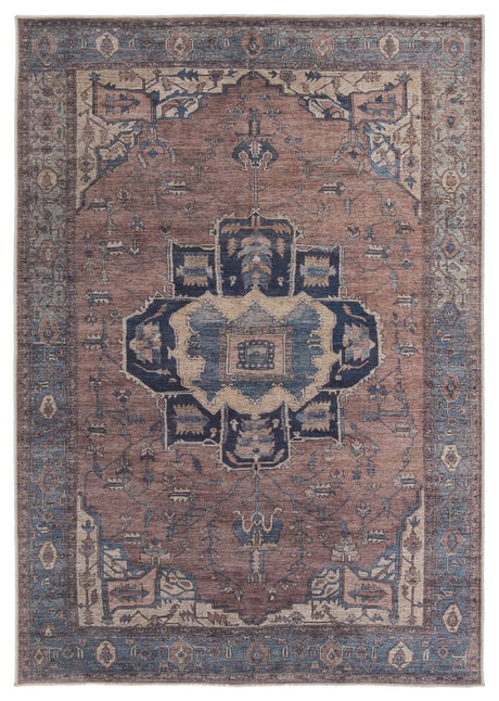 Jaipur Barrymore By Label J Barrymore Vin05 Blue/Dark Brown Rug.