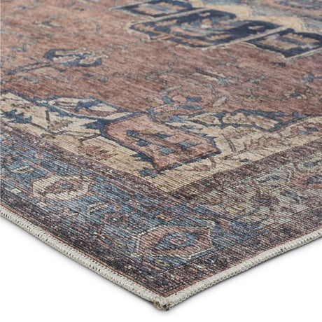 Jaipur Barrymore By Label J Barrymore Vin05 Blue/Dark Brown Rug.