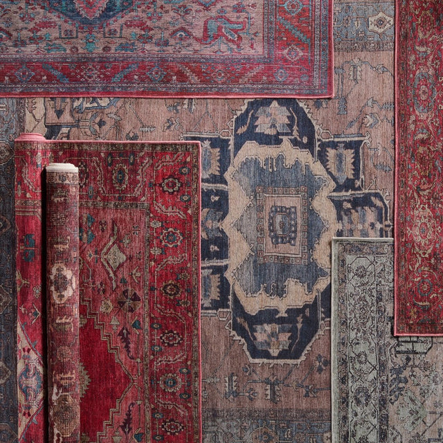 Jaipur Barrymore By Label J Barrymore Vin05 Blue/Dark Brown Rug.
