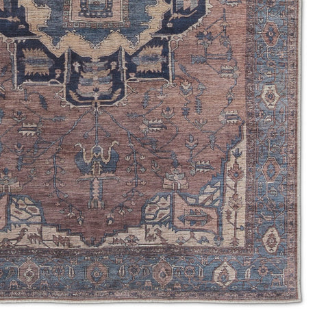 Jaipur Barrymore By Label J Barrymore Vin05 Blue/Dark Brown Rug.