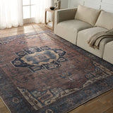 Jaipur Barrymore By Label J Barrymore Vin05 Blue/Dark Brown Rug.