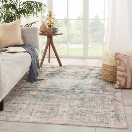 Jaipur Boheme Bardia Boh08 Dark Teal/Rust Rugs.