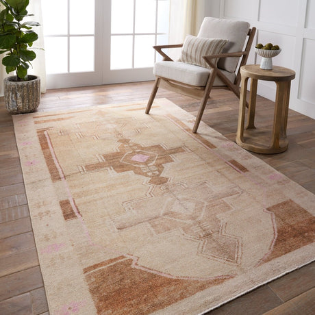 Jaipur Boheme Parian Boh29 Tan/Pink Rug.