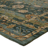 Jaipur Cardamom Ahava Com03 Green/Blue Rugs.
