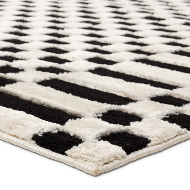 Jaipur Casa By Label J Casa Jid23 White/Black Rug.