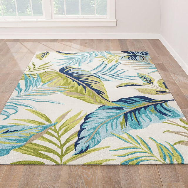 Jaipur Catalina Fraise Cat52 Egret / Foliage Rugs.