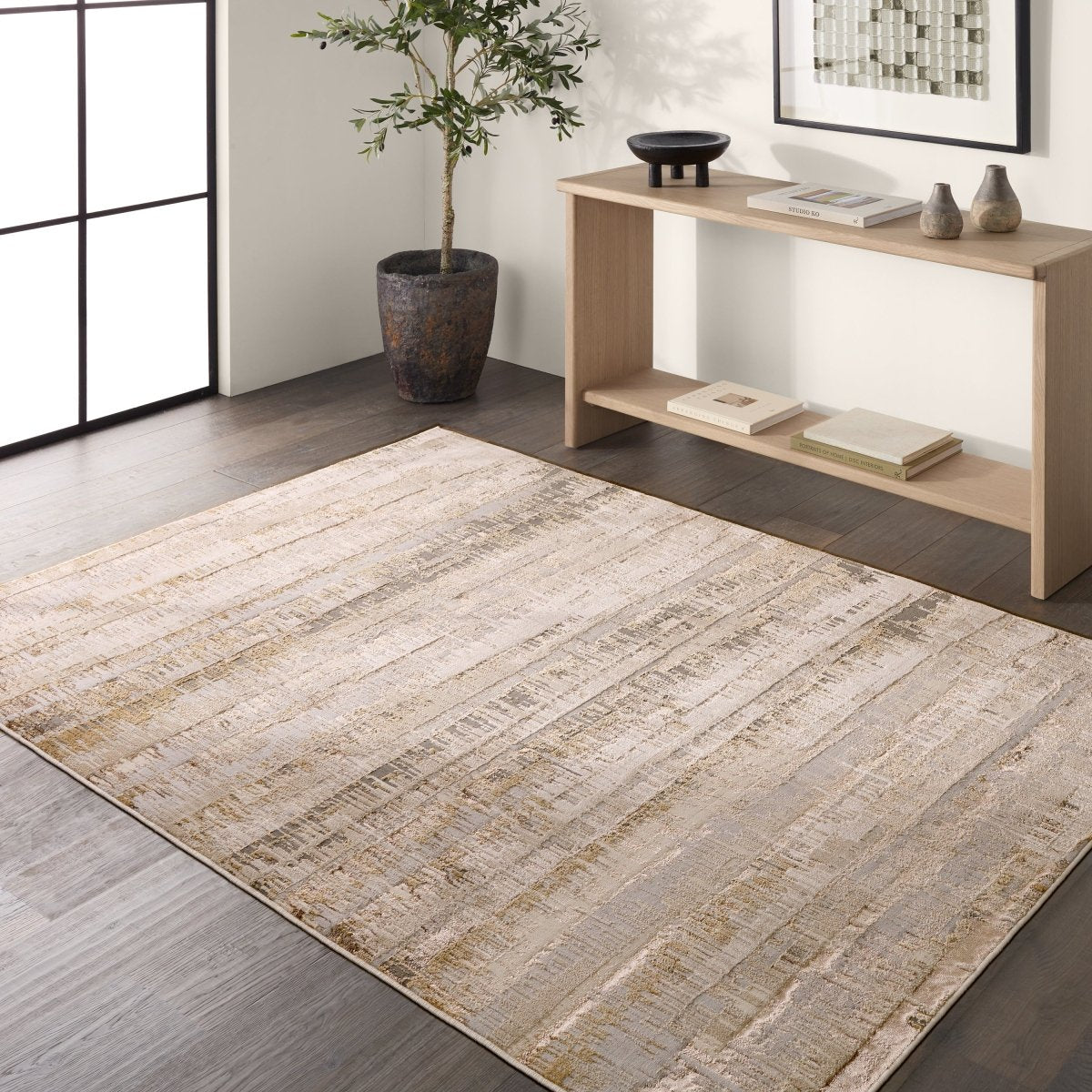 Jaipur Catalyst Elysia Cty37 Taupe/Cream Rug.