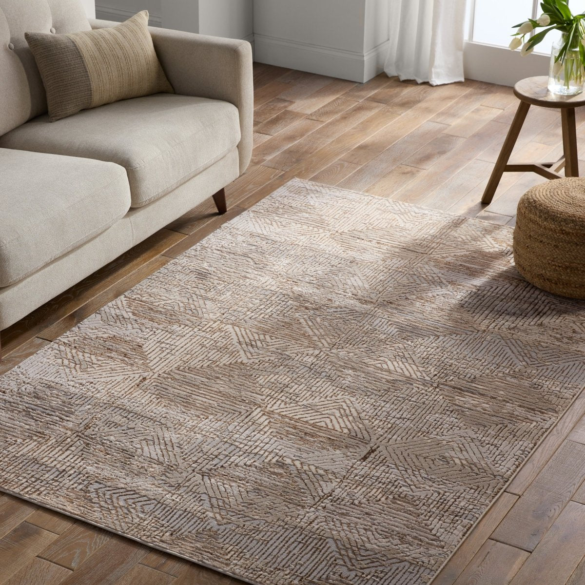 Jaipur Catalyst Eshe Cty34 Tan/Taupe Rug.