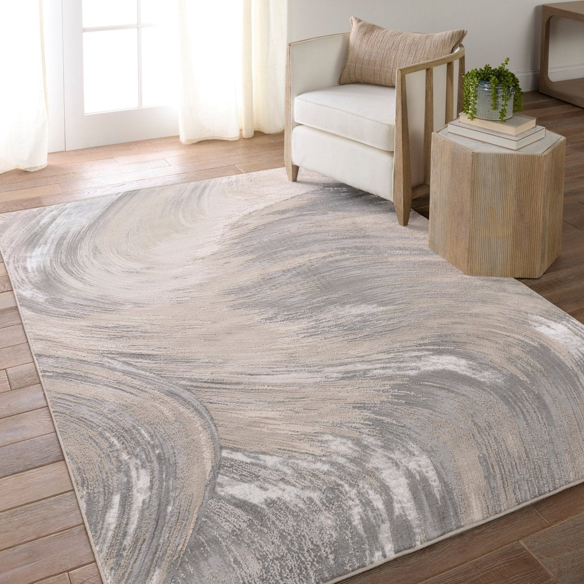 Jaipur Catalyst Zione Cty20 Taupe/Gray Rug.