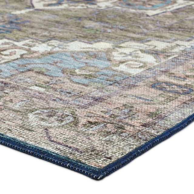 Jaipur Chaplin By Label J Chaplin Vin07 Green/Blue Rug.