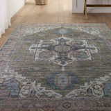 Jaipur Chaplin By Label J Chaplin Vin07 Green/Blue Rug.