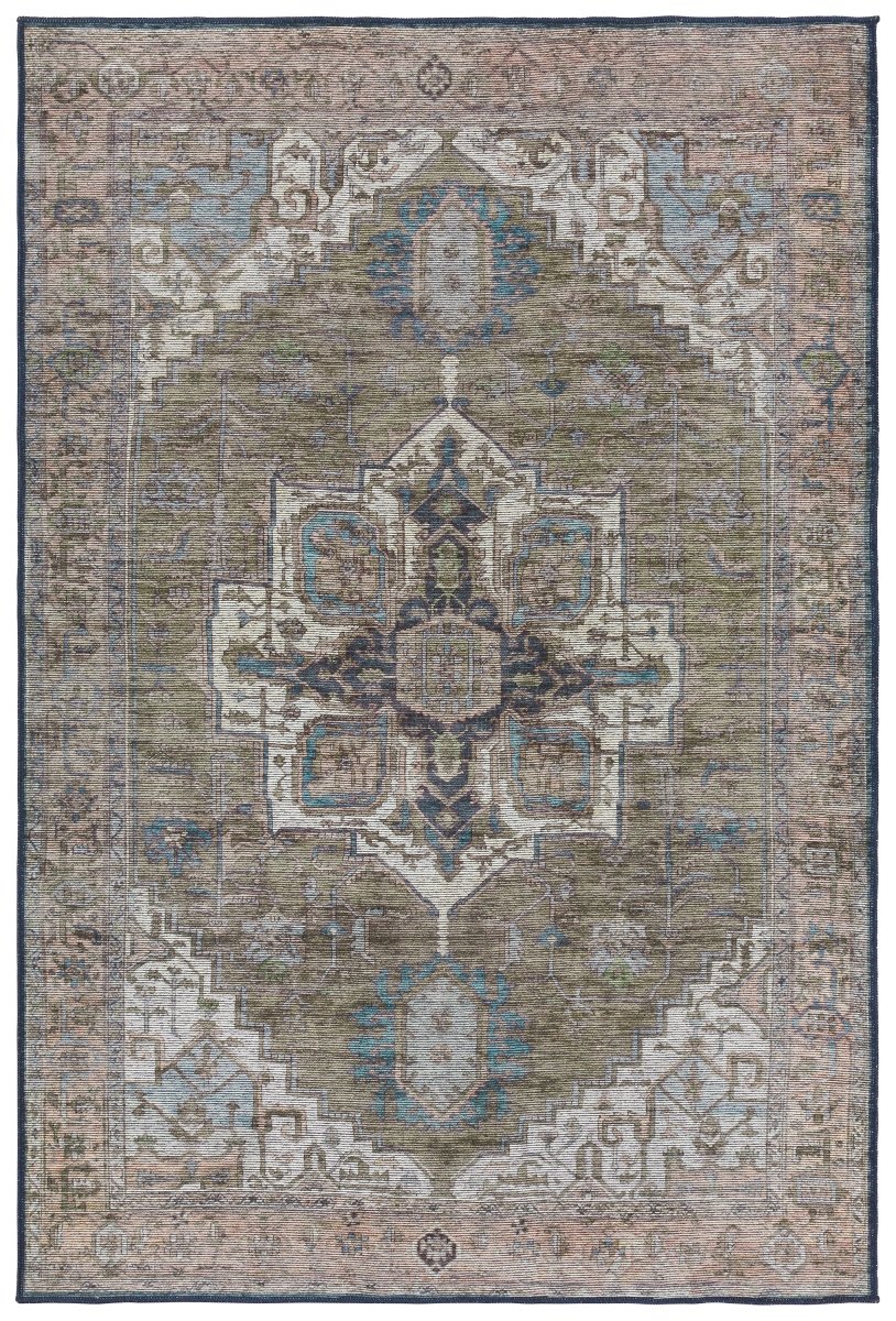 Jaipur Chaplin By Label J Chaplin Vin07 Green/Blue Rug.