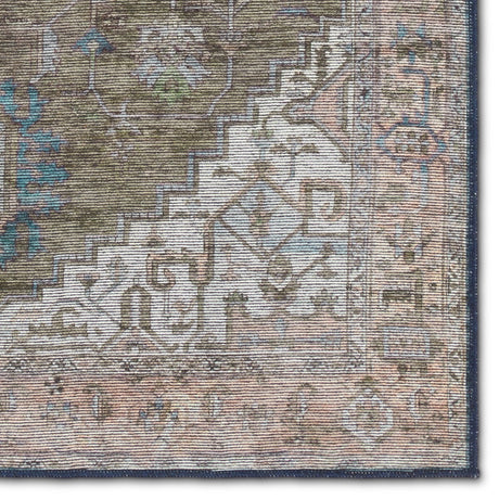 Jaipur Chaplin By Label J Chaplin Vin07 Green/Blue Rug.