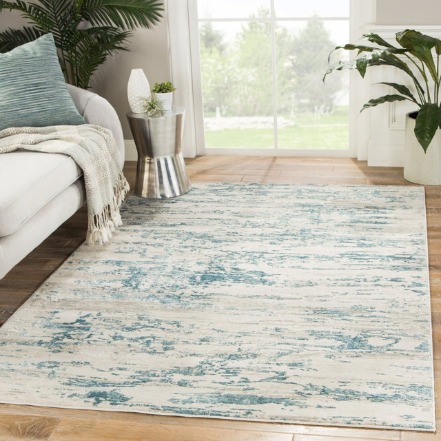 Jaipur Cirque Celil Ciq25 Ivory/Blue Rug.