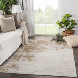 Jaipur Cirque Resa Ciq28 Gray/Gold Rug.