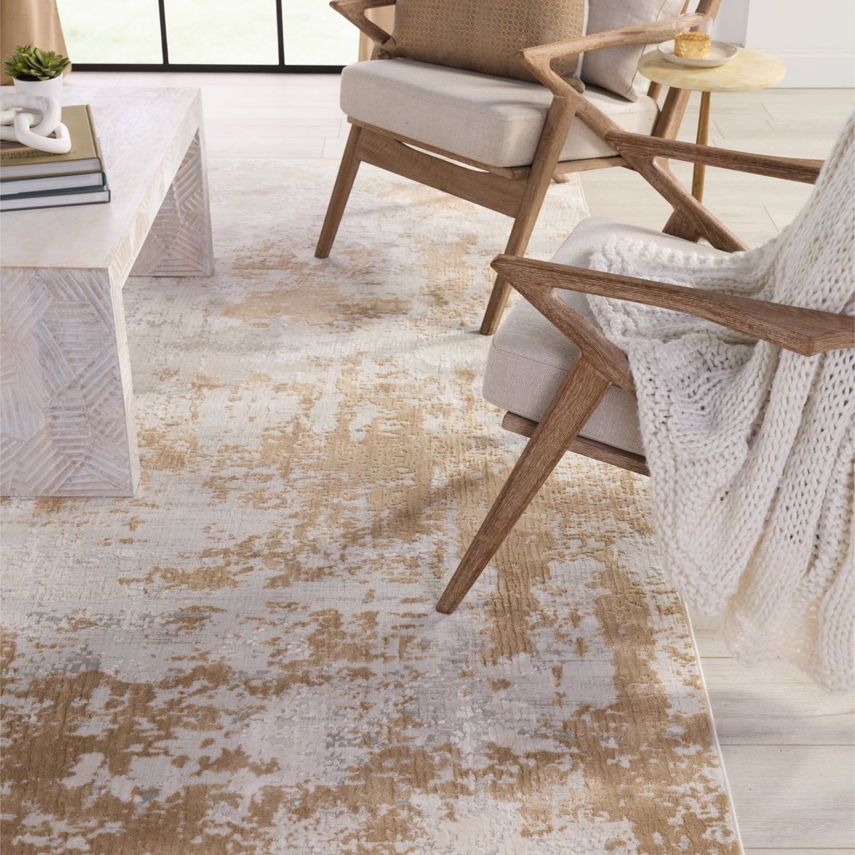 Jaipur Cirque Resa Ciq28 Gray/Gold Rug.