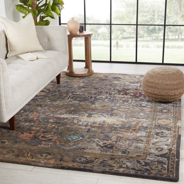 Jaipur Citrine Cristobol Cit14 Dark Green Rug.