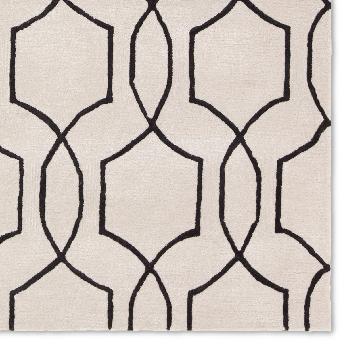 Jaipur City Arae Ct123 White/Black Rug.
