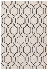 Jaipur City Arae Ct123 White/Black Rug.