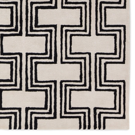 Jaipur City Karoun Ct124 White/Black Rug.