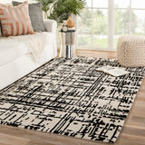 Jaipur Clayton Pals Cln15 Cream/Black Rugs.