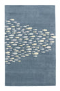 Jaipur Coastal Resort Schooled Cor01 Captains Blue / Harbor Gray Rugs.