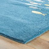 Jaipur Coastal Resort Schooled Cor01 Captains Blue / Harbor Gray Rugs.