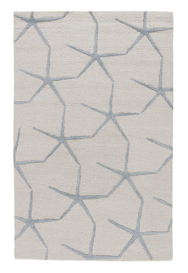 Jaipur Coastal Resort Starfishing Cor24 Moonbeam / Winter Sky Rugs.