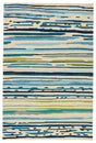 Jaipur Colours Sketchy Lines Co19 Blue/Green Rug.