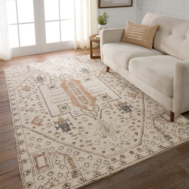 Jaipur Dahir By Label J Dahir Com15 Ivory/Gray Rug.