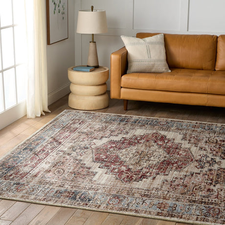 Jaipur Emory By Label J Emory Lei03 Red/Blue Rug.