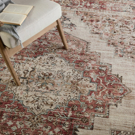 Jaipur Emory By Label J Emory Lei03 Red/Blue Rug.