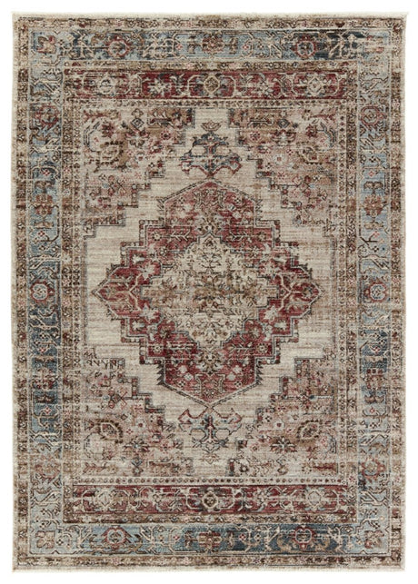 Jaipur Emory By Label J Emory Lei03 Red/Blue Rug.