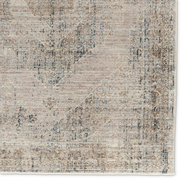 Jaipur Emory By Label J Emory Lei05 Taupe/Blue Rug.