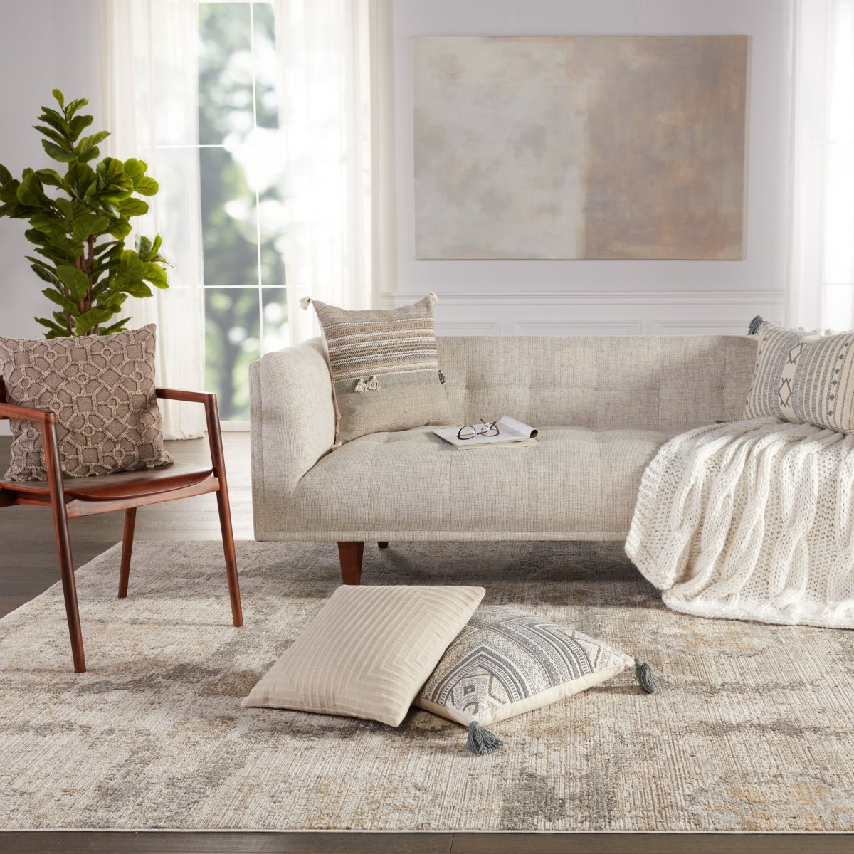 Jaipur En Blanc Airi Ebc06 Gray/Beige Rugs.