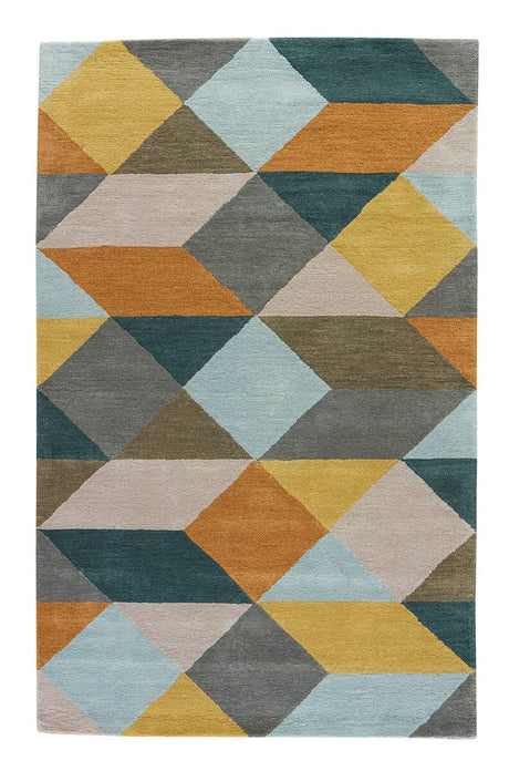 Jaipur En Casa By Luli Sanchez Tufted Ojo Lst16 Sea Mist Green / Classic Gray Rugs.