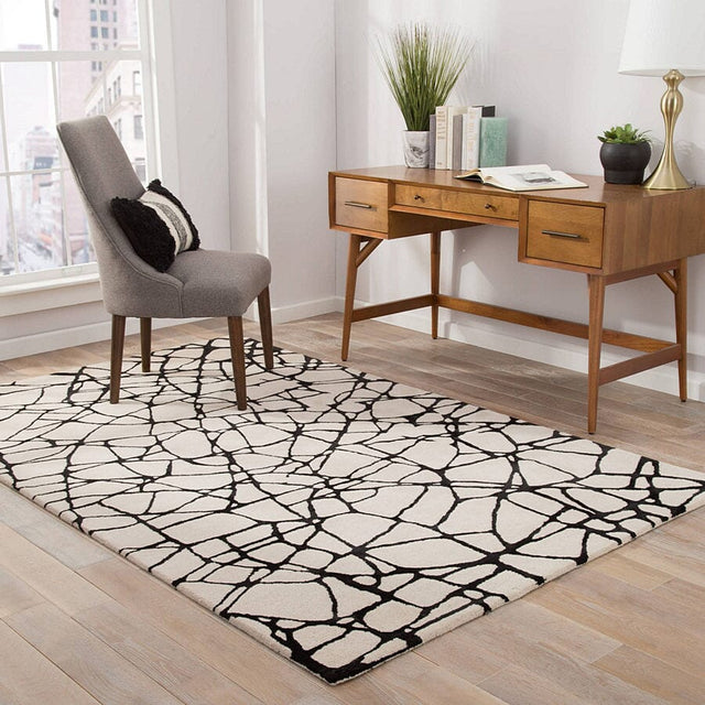 Jaipur Etho By Nikki Chu Chandler Enk12 Birch / Jet Black Rugs.