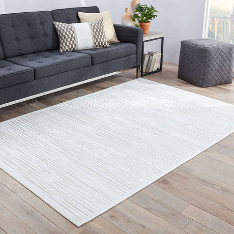 Jaipur Fables Linea Fb53 White / White Rugs.