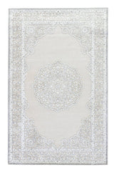 Jaipur Fables Malo Fb124 Bright White / Neutral Gray Rugs.