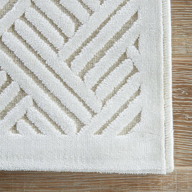 Jaipur Fables Thatch Fb44 White / White Rugs.