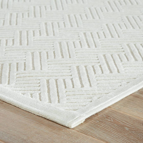 Jaipur Fables Thatch Fb44 White / White Rugs.