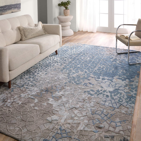 Jaipur Fragment Sahaj Frg11 Blue/Gray Rug.