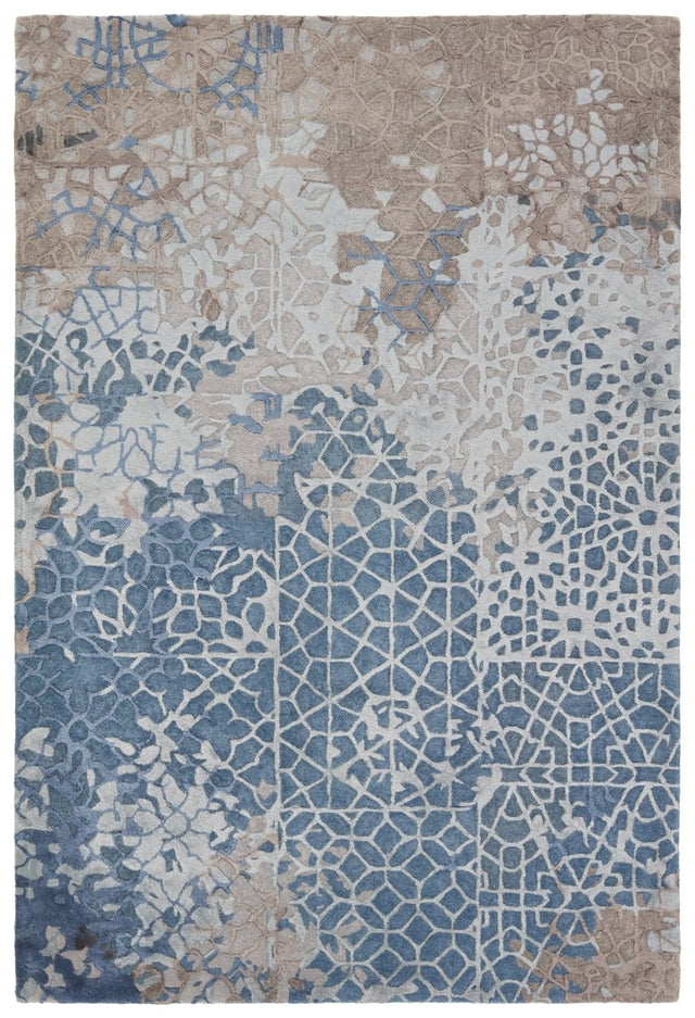 Jaipur Fragment Sahaj Frg11 Blue/Gray Rug.