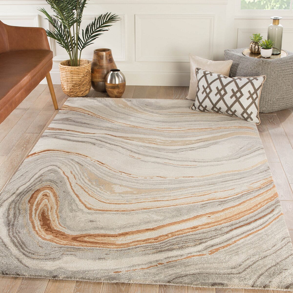 Jaipur Genesis Atha Ges21 Copper Rugs.