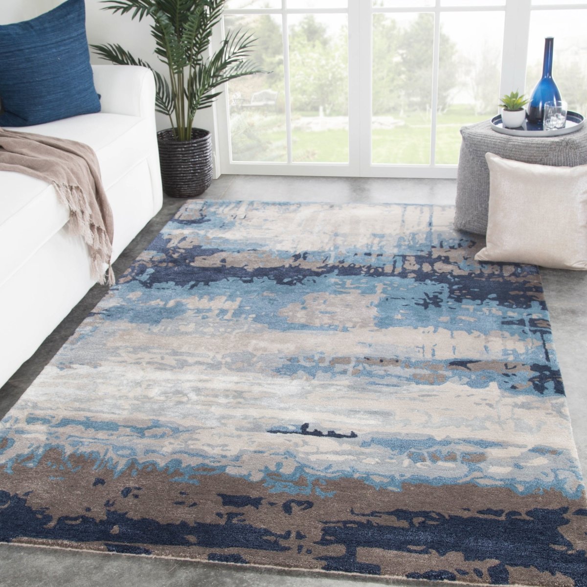 Jaipur Genesis Benna Ges18 Blue/Gray Rug.