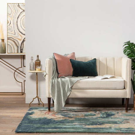 Jaipur Genesis Luella Ges46 Teal/Gray Rugs.
