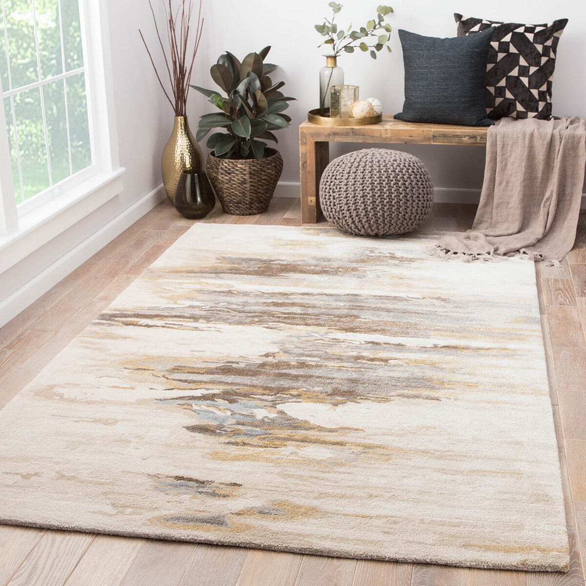 Jaipur Genesis Ryenn Ges07 Cream Rugs.