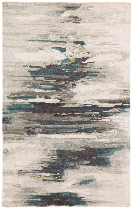 Jaipur Genesis Ryenn Ges20 Teal Rugs.