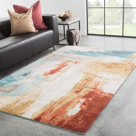 Jaipur Genesis Swisher Ges30 Blue/Red Rug.