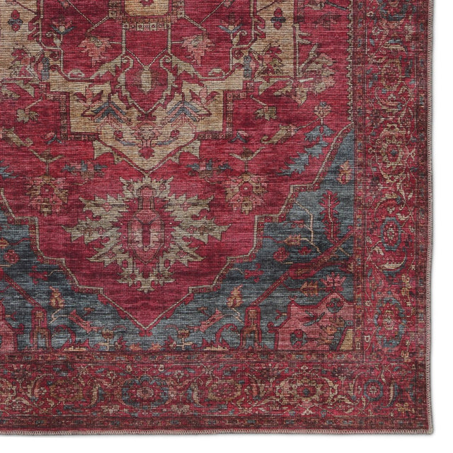 Jaipur Gloria By Label J Gloria Vin06 Red/Blue Rug.